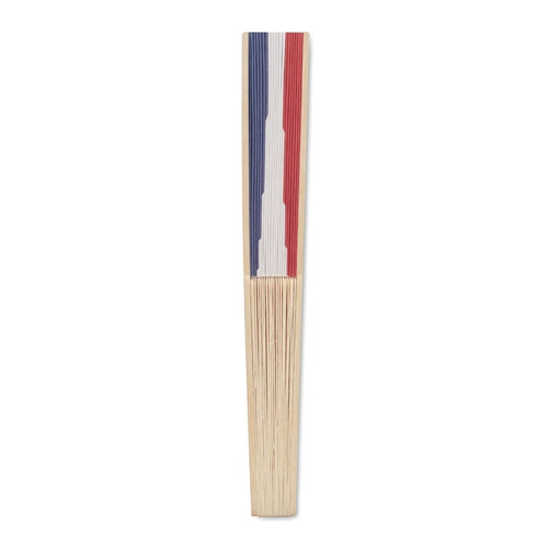 image du produit Eventail en bambou avec motif drapeau - idéal évènement sportif
