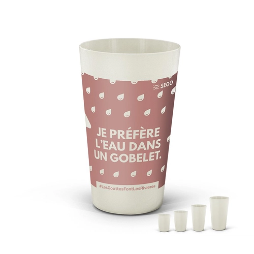 image du produit Gobelet réutilisable 60 cl en biocomposite - Fab France