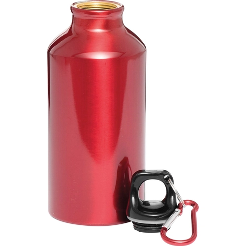 image du produit Gourde en aluminium avec mousqueton 400 ml - poignée plastique