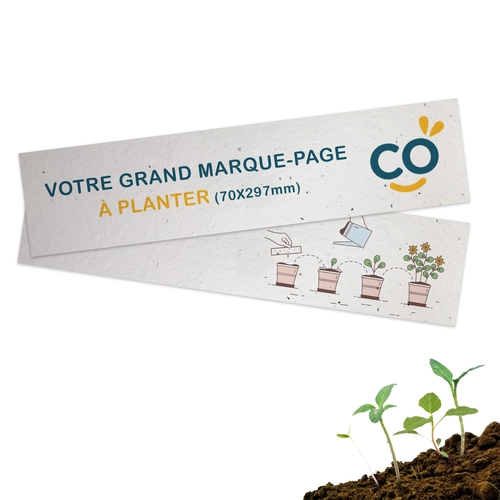 image du produit Marque pages ensemencé 250g - moyen format 70 x 297 mm