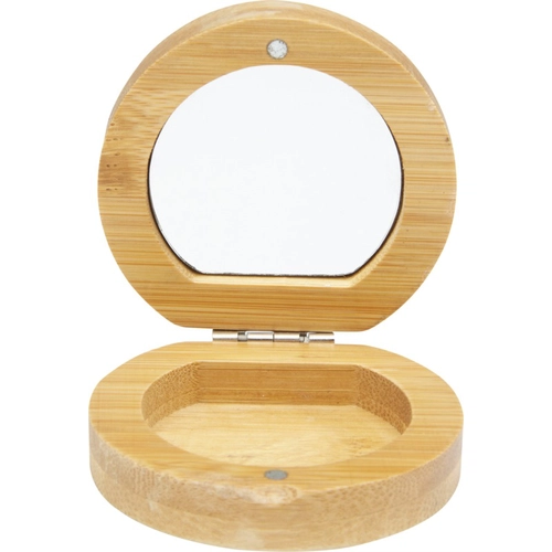 image du produit Miroir de poche compact en bambou