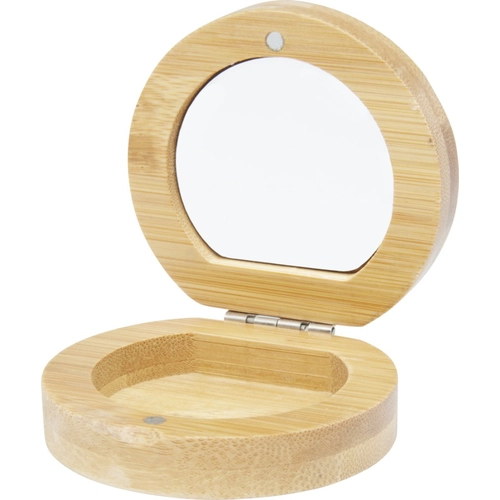 image du produit Miroir de poche compact en bambou