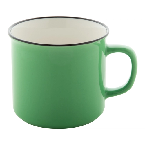image du produit Mug vintage 300 ml personnalisé avec des bords noirs