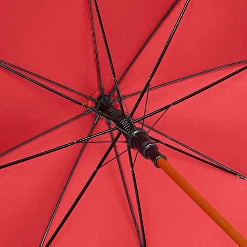 image du produit Parapluie diam 105 cm en fibre de verre avec poignée canne en bois