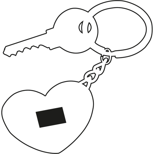 image du produit Porte-clés cœur  