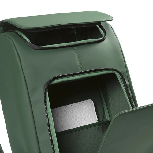 image du produit Sac à dos 20l en PU recyclé avec poche pour ordinateur portable au dos - deux poches frontales