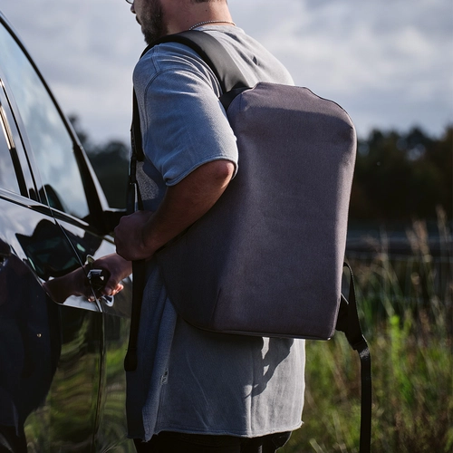 image du produit Sac à dos antivol 20l en RPET avec cadenas TSA - compartiment pour PC