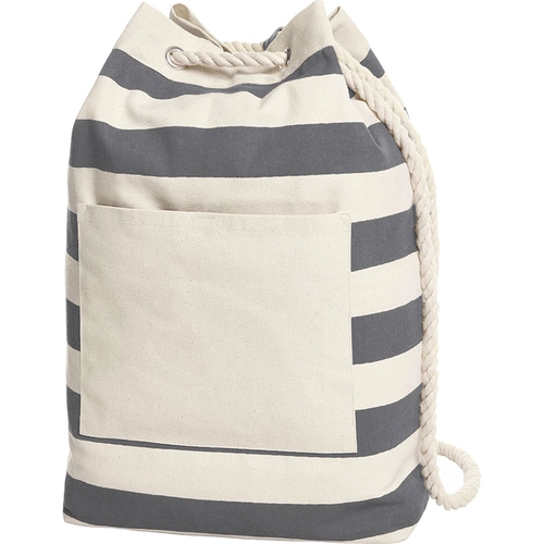 image du produit Sac à dos BEACH en coton style marinière