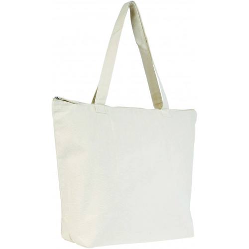 image du produit Sac en coton avec fermeture zippée - Totebag 280 gr/m2 avec poche intérieure