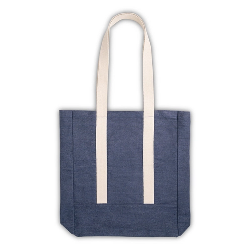 image du produit Sac en coton denim - avec poche intérieure