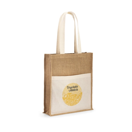 image du produit Sac en toile de jute et coton BRAGA - avec poche