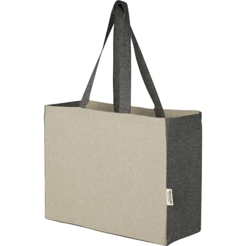 image du produit Sac shopping 18l en coton recyclé 190gr - sac à soufflets