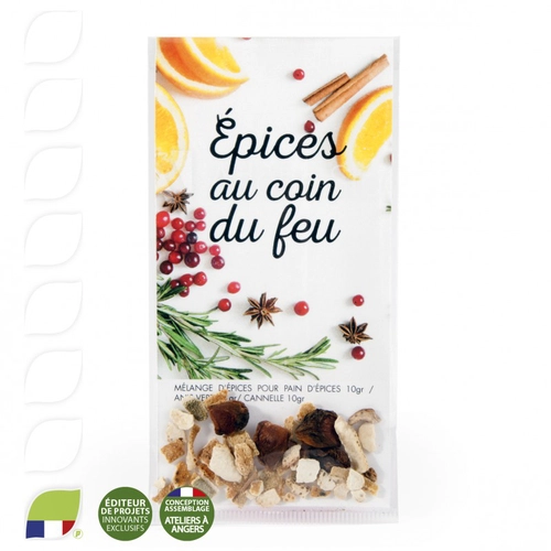 image du produit Sachet transparent avec message et épices