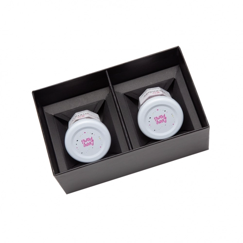 image du produit Set de 2 bougies parfumées, Made In France, en coffret