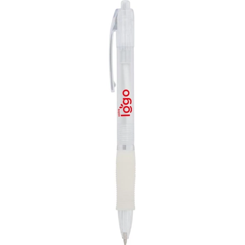 image du produit Stylo bille transparent coloré - bouton poussoir