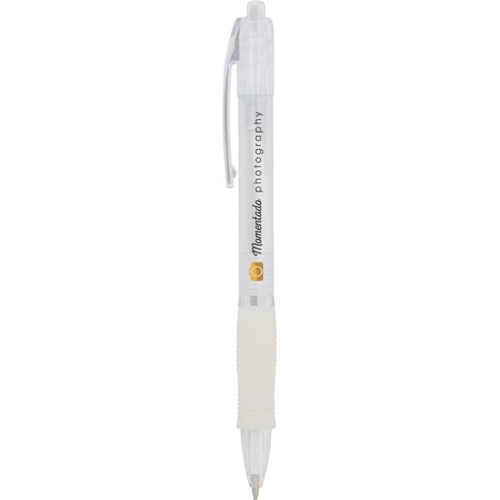 image du produit Stylo bille transparent coloré - bouton poussoir