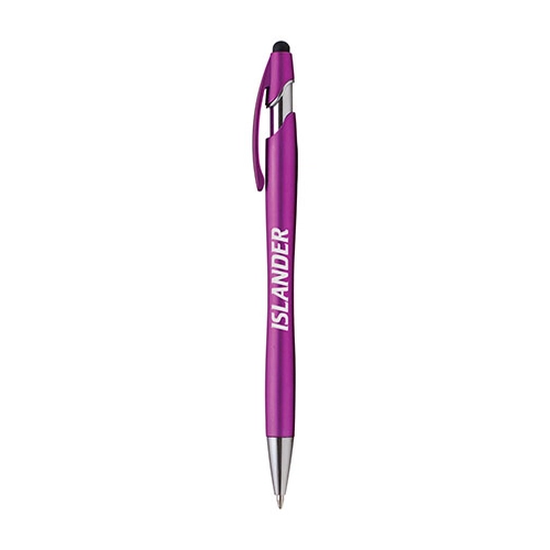 image du produit Stylo métal LA JOLLA, avec stylet et clip assorti