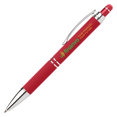 image du produit Stylo stylet aux couleurs vives - finition touché doux