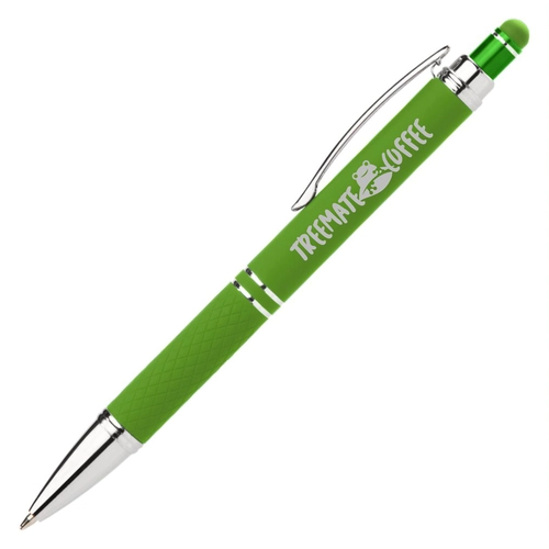 image du produit Stylo stylet aux couleurs vives - finition touché doux