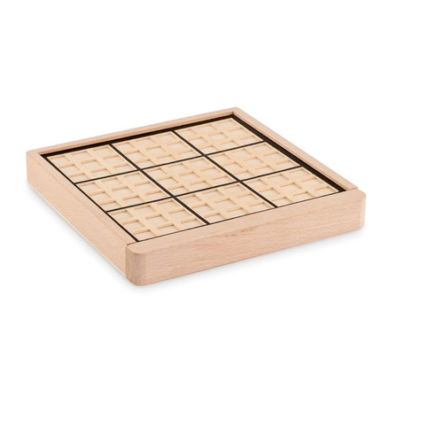 image du produit Sudoku en bois - Jeux avec 99 tuiles en bois numérotées