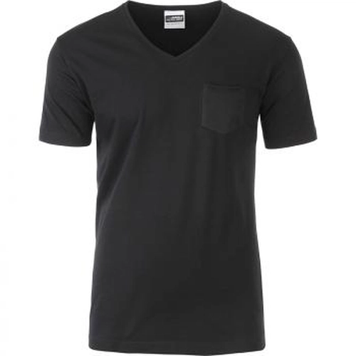 image du produit T-shirt homme 100% coton bio, col V, manches courtes