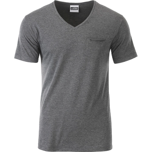 image du produit T-shirt homme 100% coton bio, col V, manches courtes