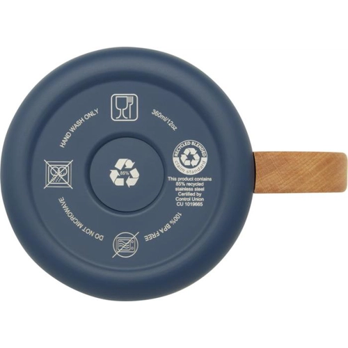 image du produit Tasse Bjorn de 360 ml en acier inoxydable recyclé certifiée RCS avec isolation sous vide et couche de cuivre