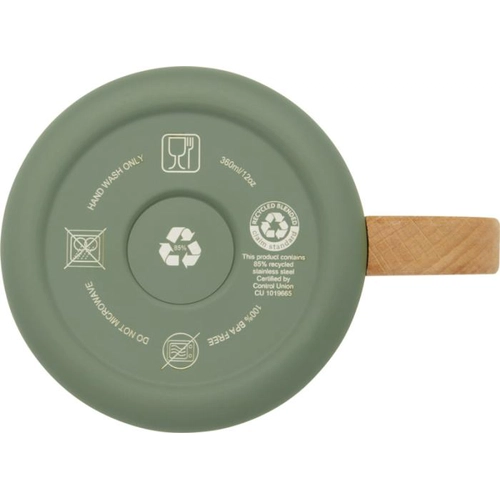 image du produit Tasse Bjorn de 360 ml en acier inoxydable recyclé certifiée RCS avec isolation sous vide et couche de cuivre