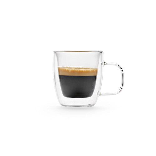 image du produit Tasse en verre borosilicate 65 ml double paroi avec anse