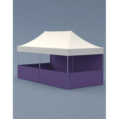 image du produit Tente rectangle dépliante 6x3 m - tente légère en aluminium