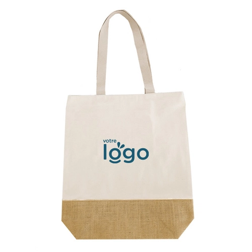 image du produit Tote bag haute qualité en bi-matière - coton jute AGRA 330g